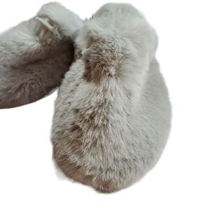 NEW JOULES cozy furry mule slippers 5/6